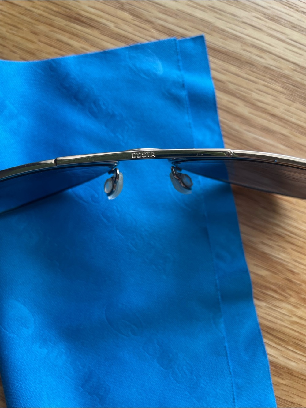 Costa Del Mar 580 Blue Polarized Lens Gold Frame Aviator/Pilot Sunglasses - Picture 5 of 6